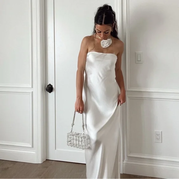 WeWoreWhat | Dresses | Weworewhat Strapless Silky Maxi | Poshmark